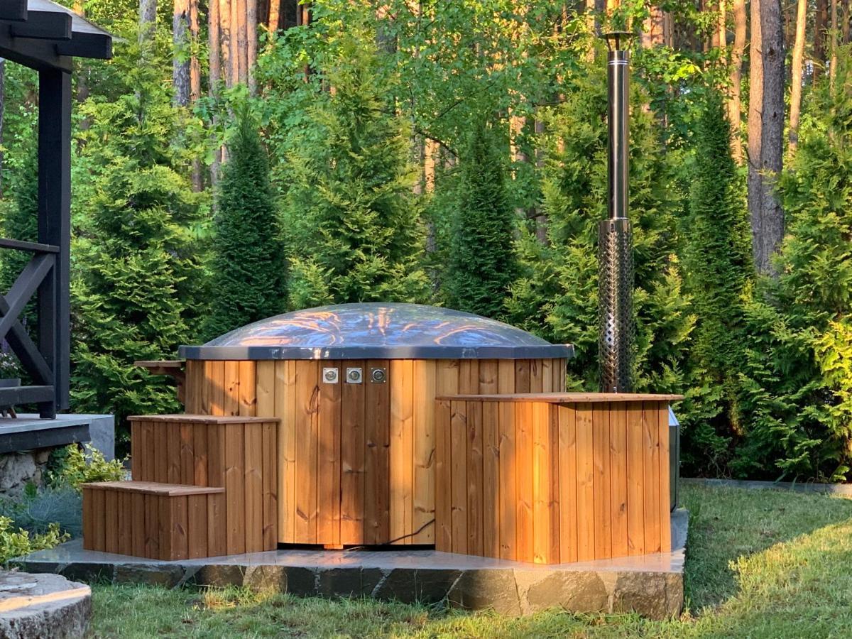 Domek W Lesie Nad Zalewem Chancza Exteriör bild