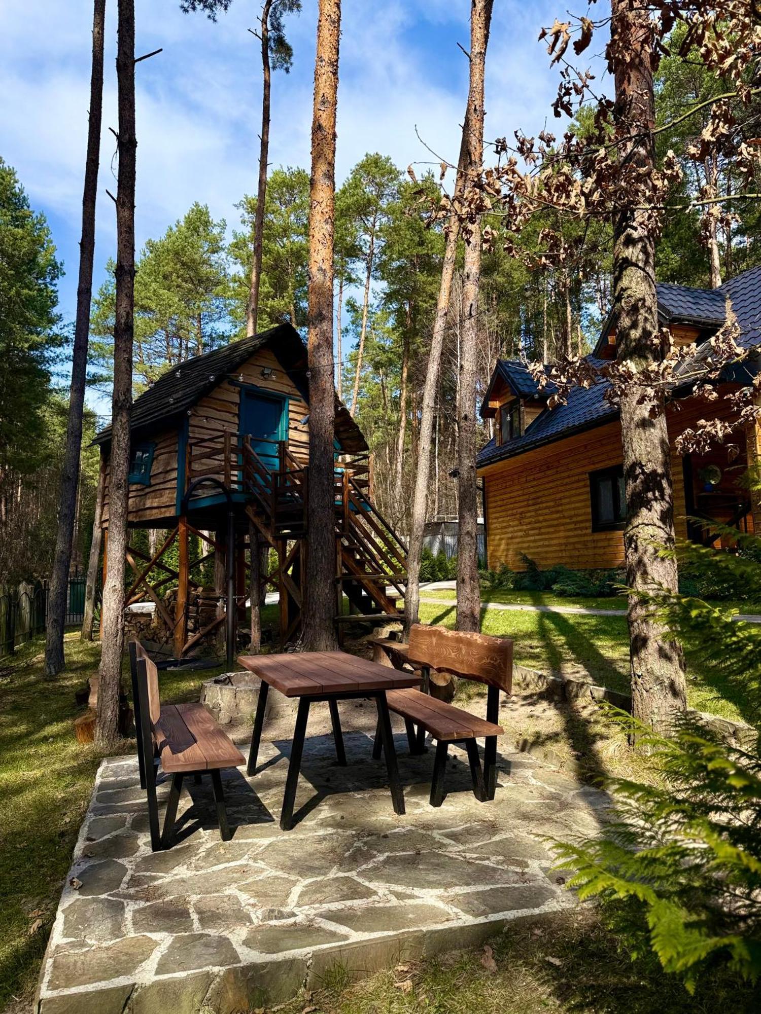 Domek W Lesie Nad Zalewem Chancza Exteriör bild
